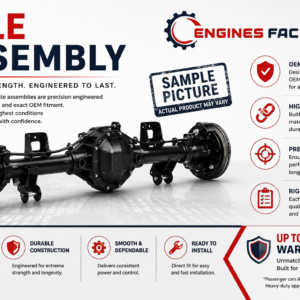 Remanufactured Rear Axle Assembly by Engines Factory – OEM quality replacement for passenger cars and light-duty trucks.